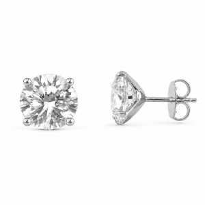 Brinco Ponto de Luz Prata 925 com Zircônia - 12 mm