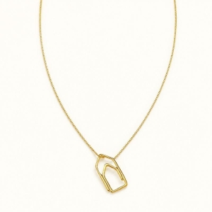 Colar Clips Banhado a Ouro 18k - 40 cm + 4 cm (Alongador)