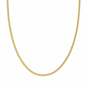 Corrente Masculina Elo 1 em 1 Banhado a Ouro 18k - 60 cm