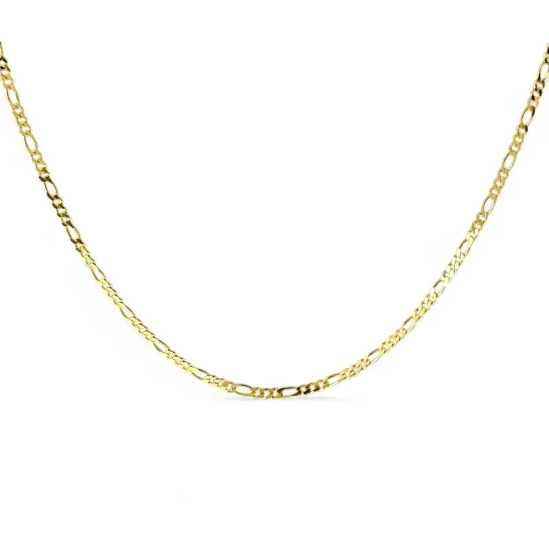 Corrente Masculina Elo 3 em 3 Banhada a Ouro 18k - 60 cm