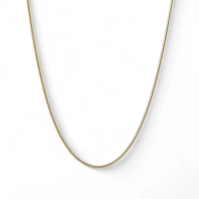 Corrente Rabo de Rato Banhada a Ouro 18K - 40cm