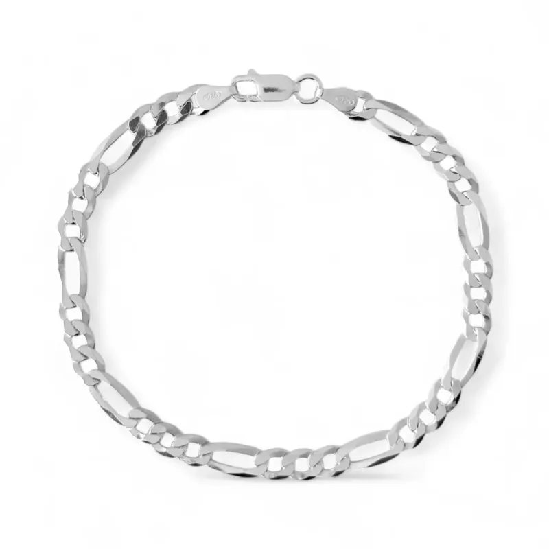 Pulseira Masculina Prata 925 Elo 3 em 1