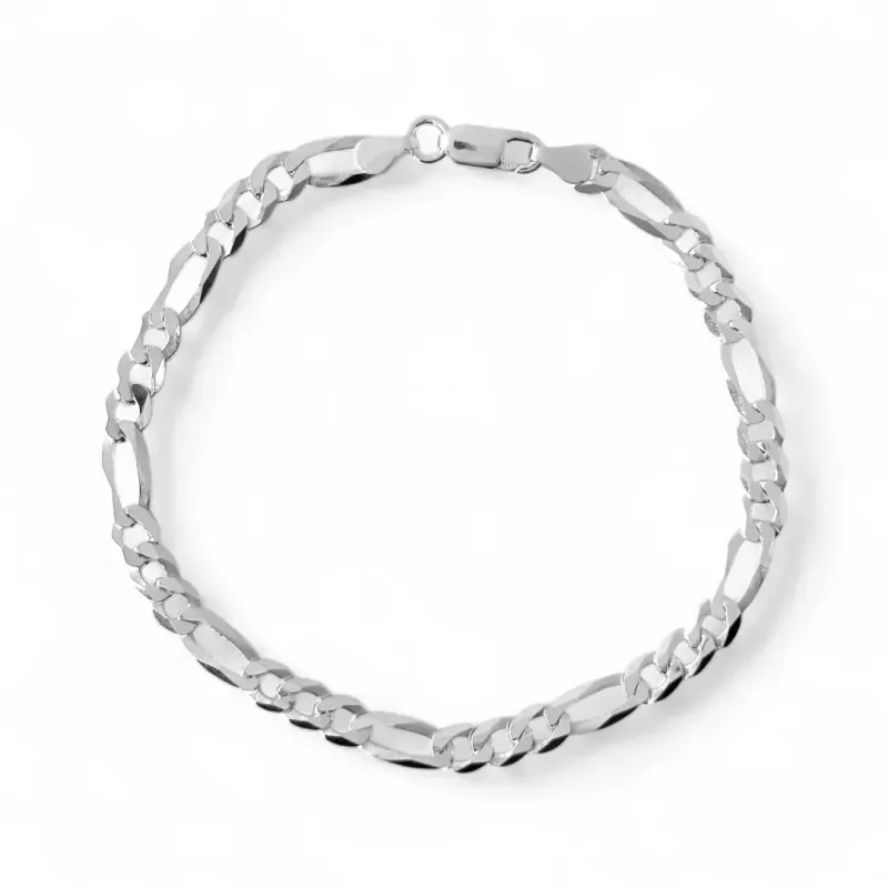 Pulseira Masculina Elo 3 em 1 Prata 925 - 21cm