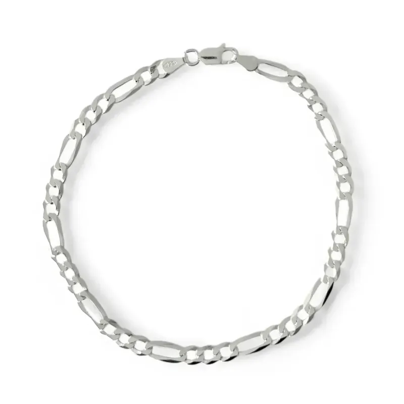 Pulseira Masculina Elo 3 em 1 Prata 925 - 21cm