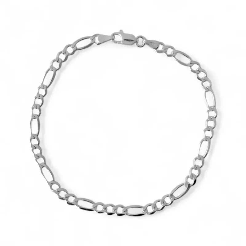 Pulseira Masculina Prata 925 Elo 3 em 1
