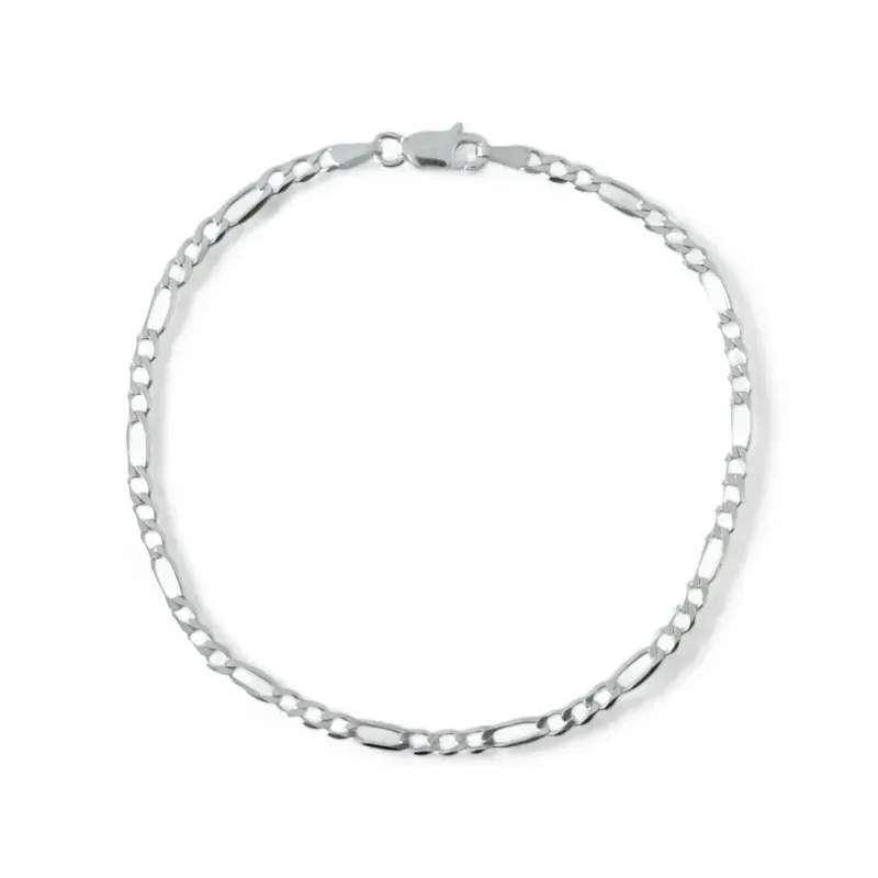 Pulseira Masculina Elo 3 em 1 Prata 925
