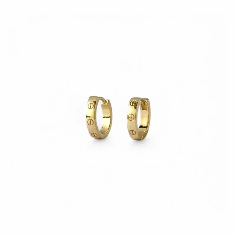 Brinco Argola Cartier Banhado a Ouro 18k