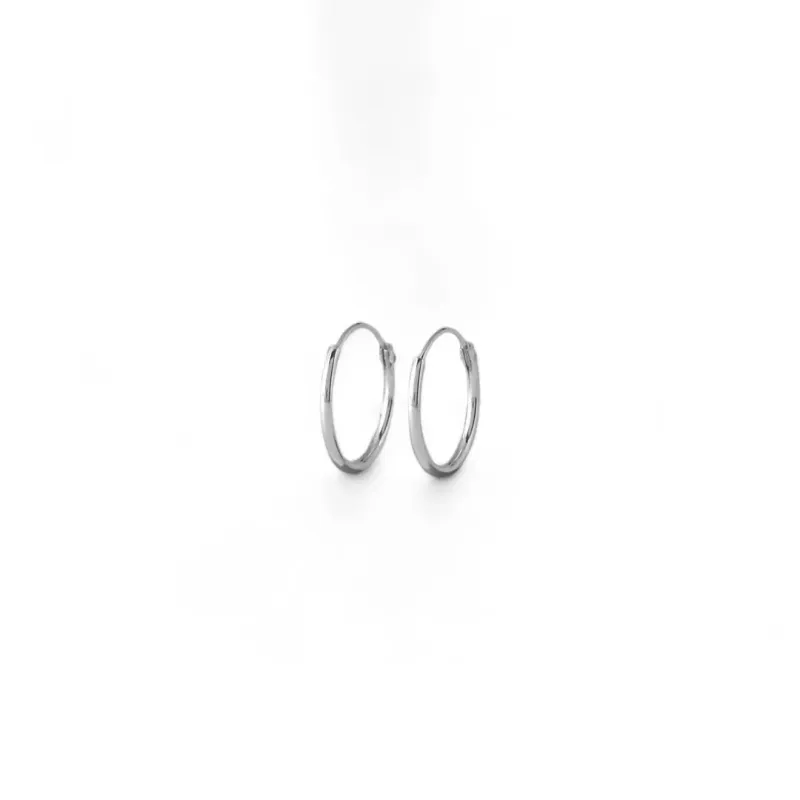 Brinco Prata 925 Argola Fina - 1,4cm
