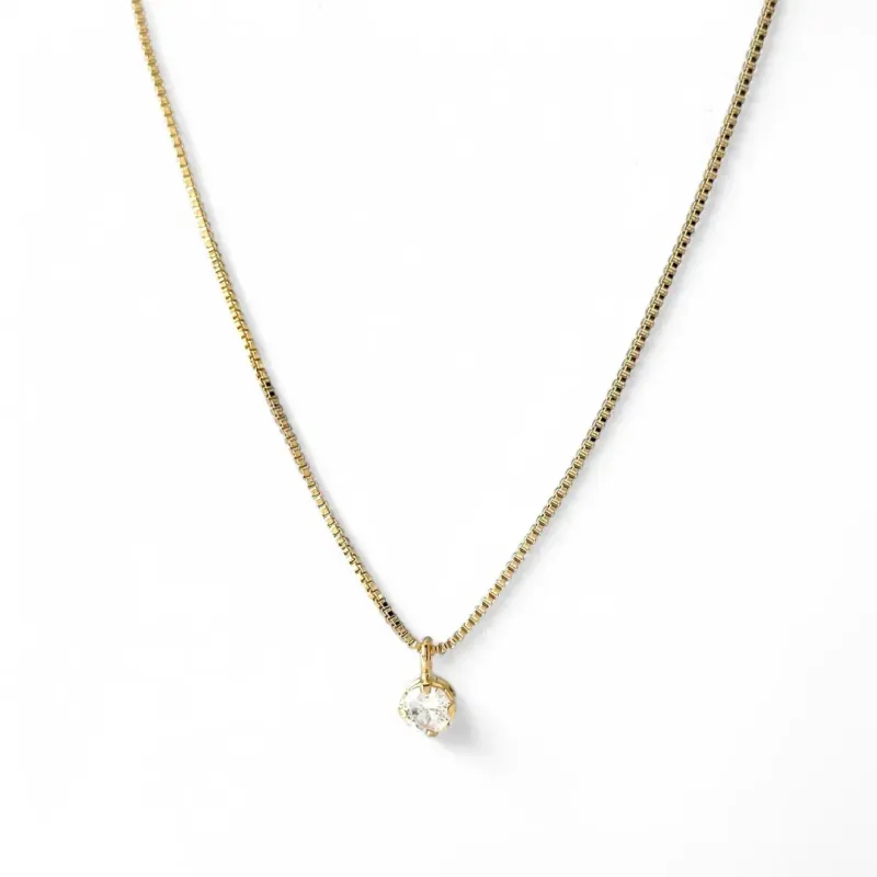 Colar Ponto de Luz Delicado Banhado a Ouro 18k