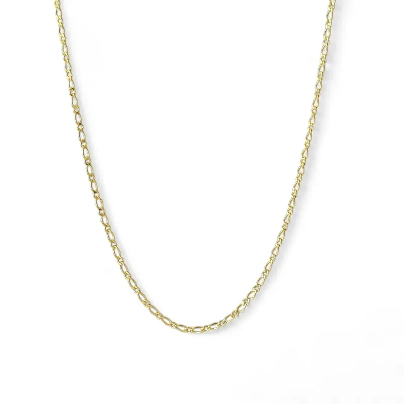Corrente Maculina Elo 1 em 1 Banhada a Ouro 18k - 60cm
