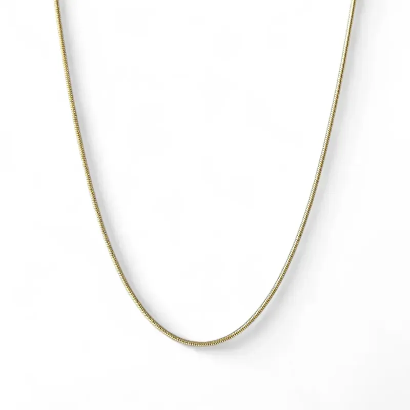 Corrente Rabo de Rato Banhada a Ouro 18K - 40cm
