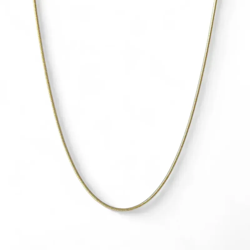 Corrente Rabo de Rato Banhada a Ouro 18K- 45cm