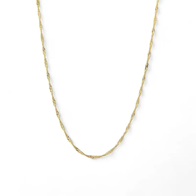 Corrente Singapura Banhada a Ouro 18k - 40cm