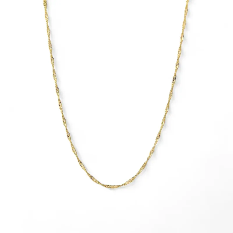 Corrente Singapura Banhada a Ouro 18k - 60cm