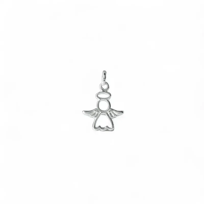 Pingente Anjo Prata 925 Vazado