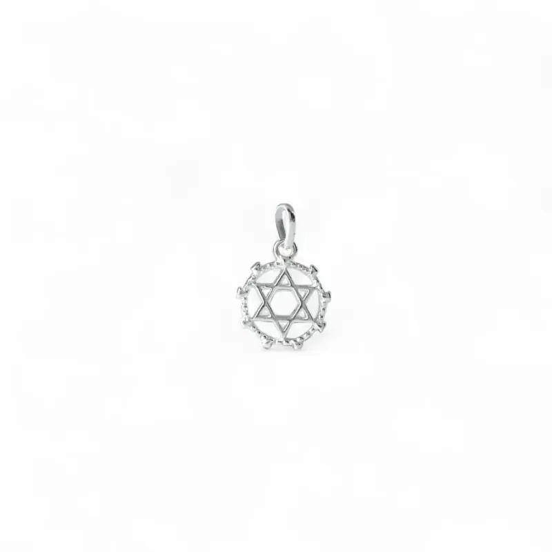 Pingente Estrela de Davi Prata 925