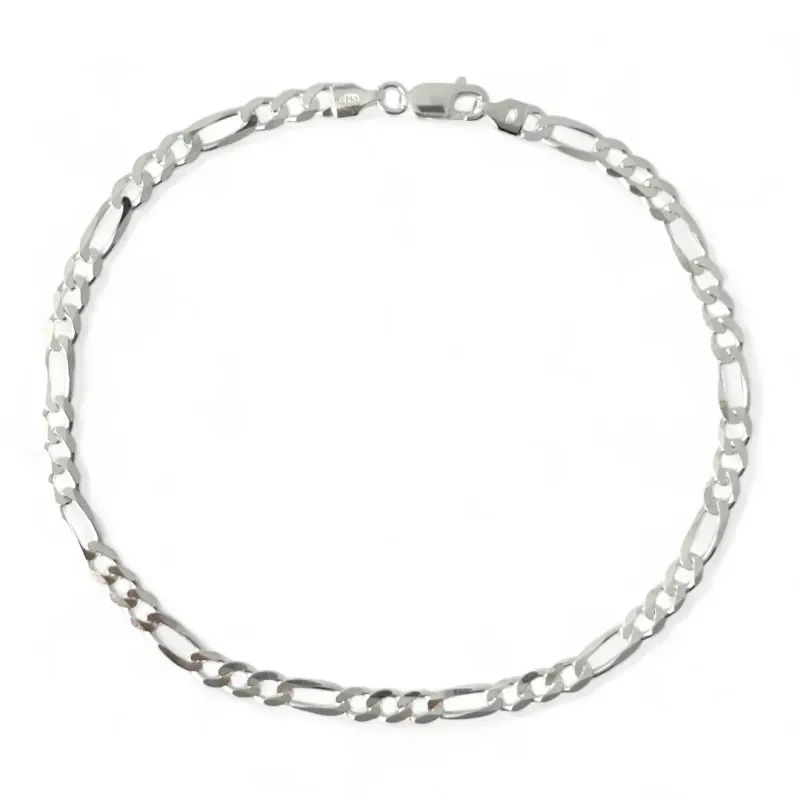 Pulseira Masculina Elo 3 em 1 Prata 925 - 23cm