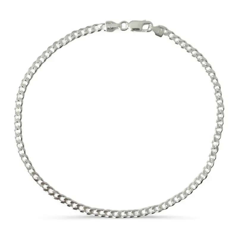 Pulseira Masculina Elo Grumet Prata 925 - 23cm