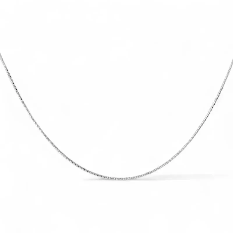 Corrente Cordão Elo Pipoca Prata 925 - 60cm