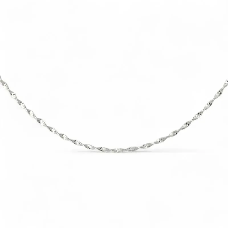 Corrente Cordão Singapura Prata 925 - 40cm