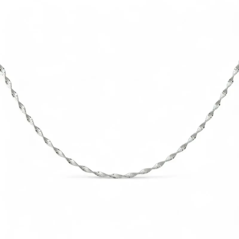Corrente Cordão Singapura Prata 925 - 50cm