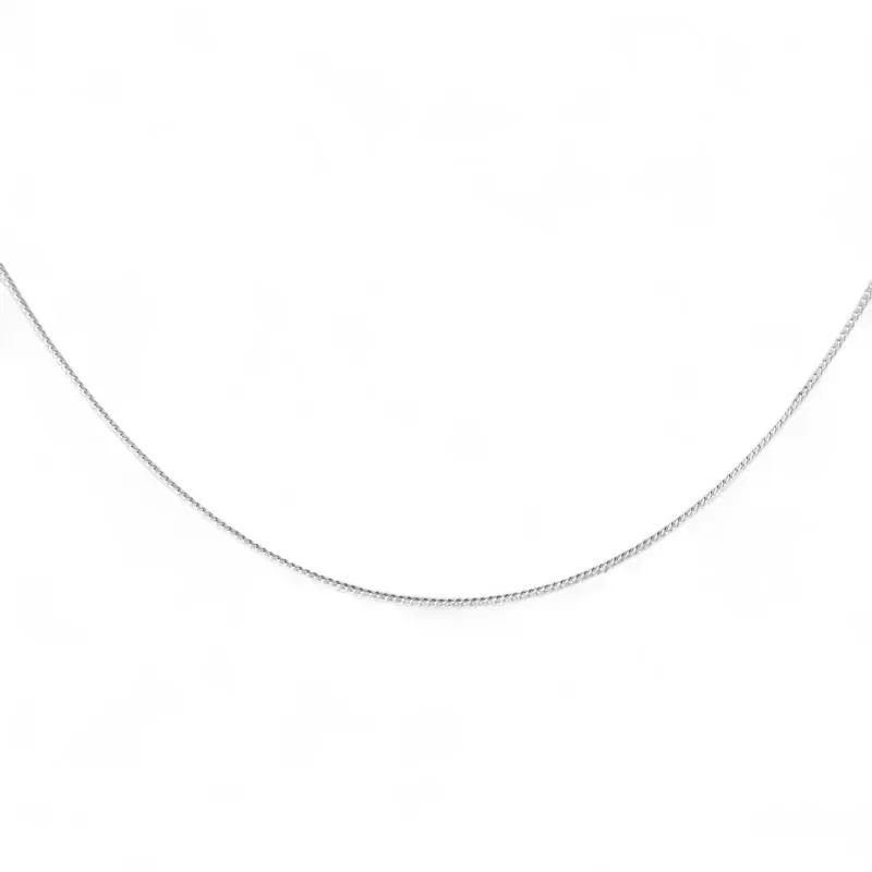 Corrente Elo Grumet Fino Prata 925 - 60cm