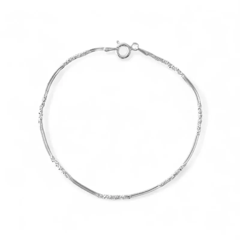 Pulseira Marguerita Alternada Prata 925