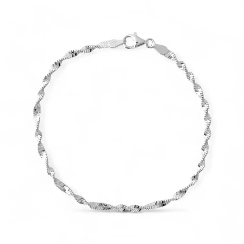 Pulseira Singapura Prata 925
