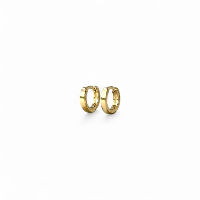 Brinco Argola Banhado a Ouro 18k Lisa - 0,9cm