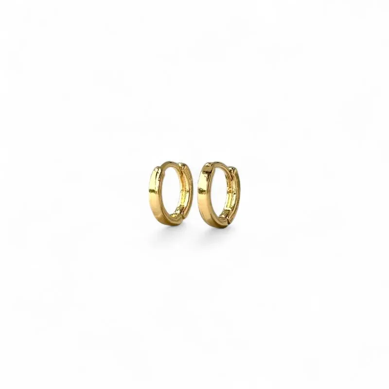 Brinco Argola Banhado a Ouro 18k Lisa - 1,0cm