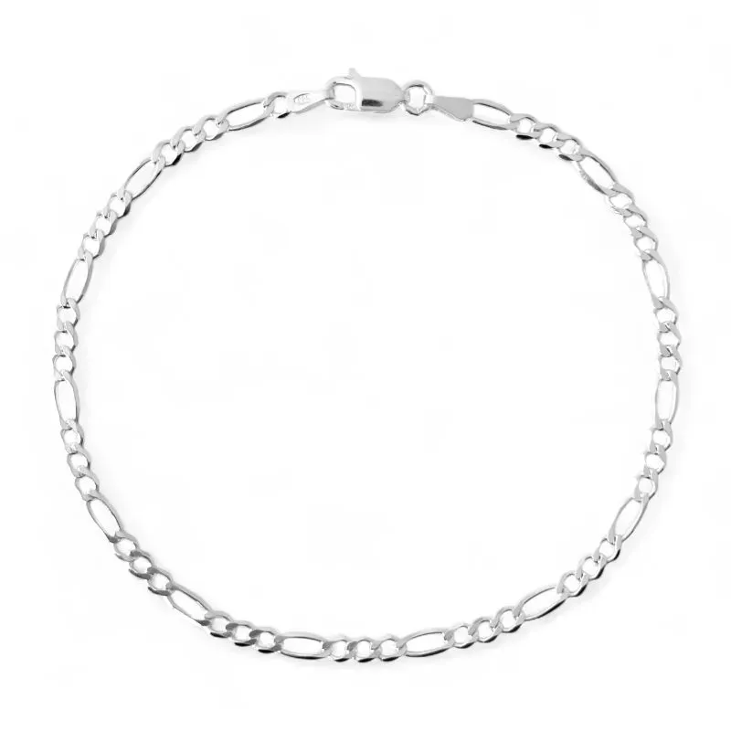 Pulseira Masculina Elo 3 em 1 Prata 925 - 21cm