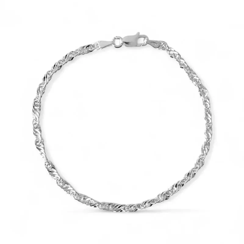 Pulseira Singapura Prata 925