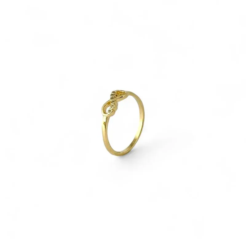 Anel Infinito Banhado a Ouro 18k com Zircônias