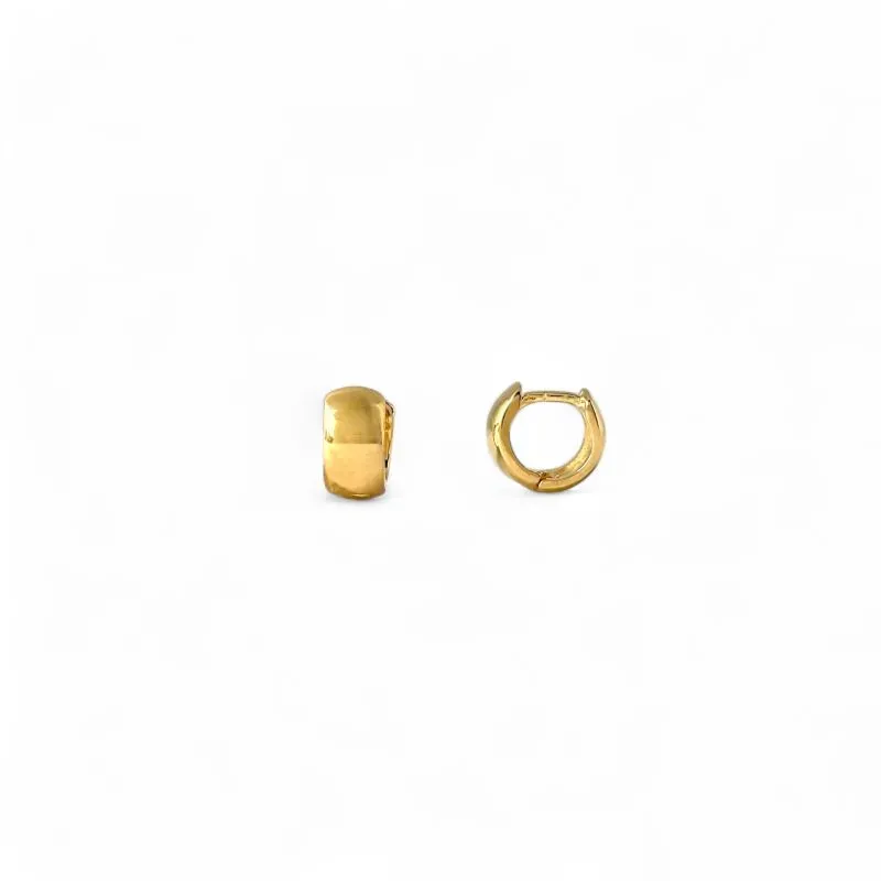 Brinco Argola Lisa Banhado a Ouro 18k - 0,5cm