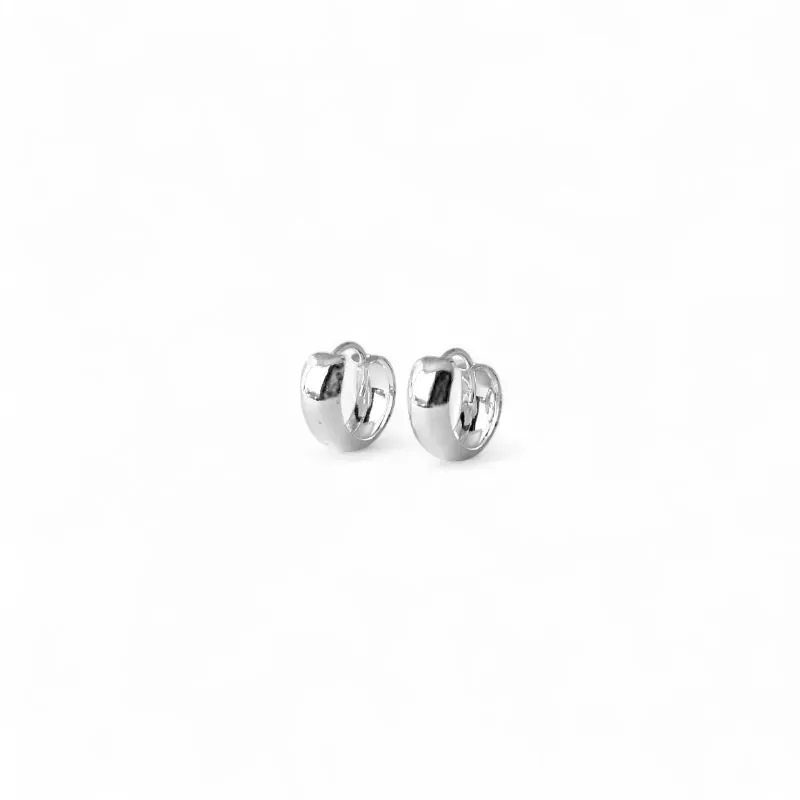 Brinco Argola Prata 925 Larga Lisa - 1,2cm