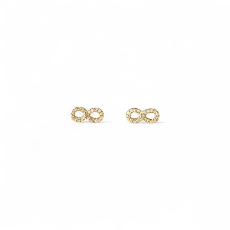 Brinco Infinito Banhado a Ouro 18k com Zircônias