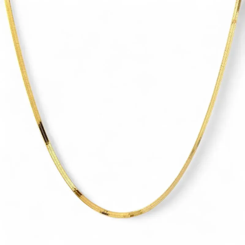 Colar Fita Banhado a Ouro 18k - 50cm