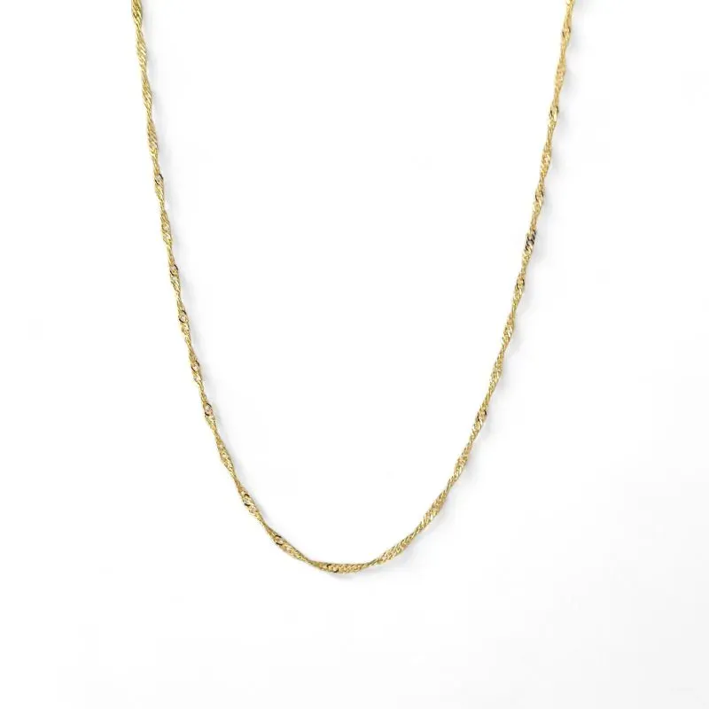 Corrente Singapura Banhada a Ouro 18k - 45cm