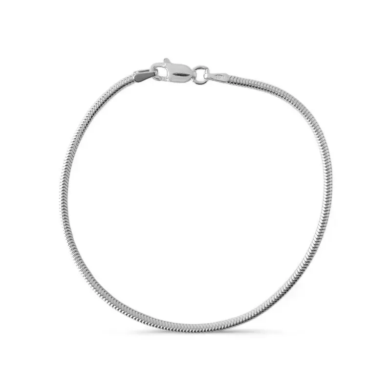 Pulseira Rabo de Rato Prata 925