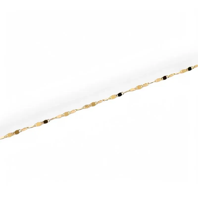 Pulseira Tornozeleira Trabalhada Banhada a Ouro 18k