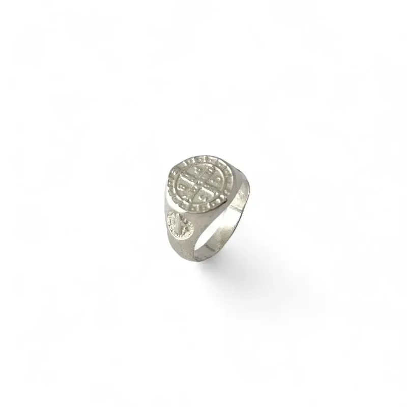 Anel Masculino São Bento Prata 925 Tam19
