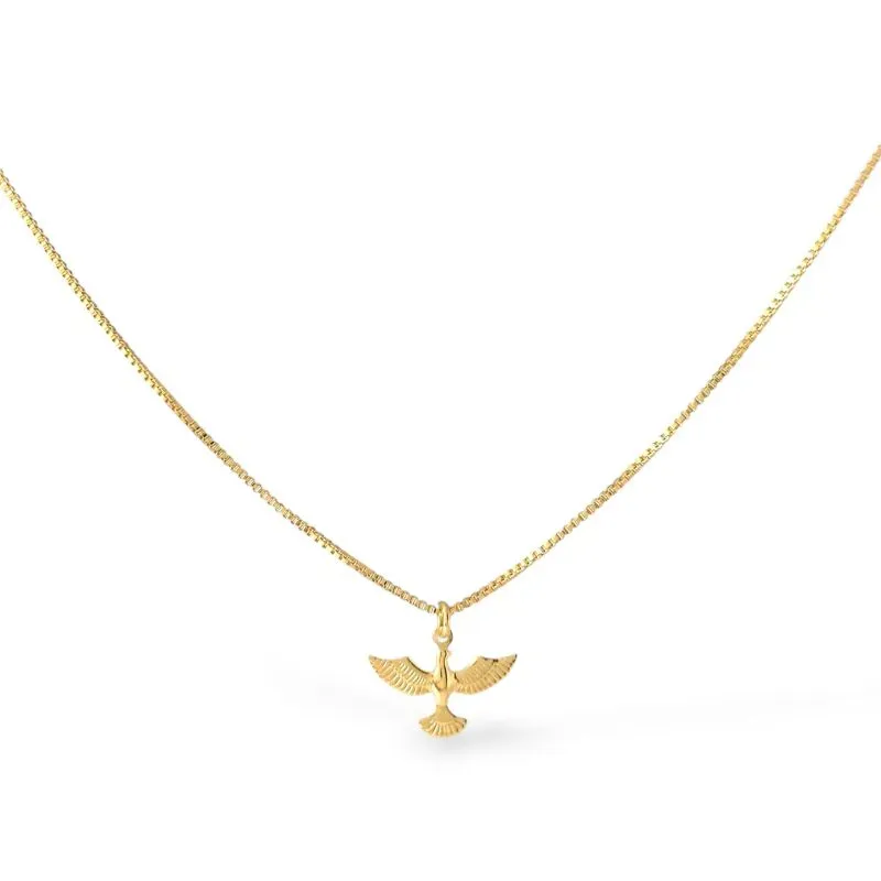 Colar Espírito Santo Banhado a Ouro 18k