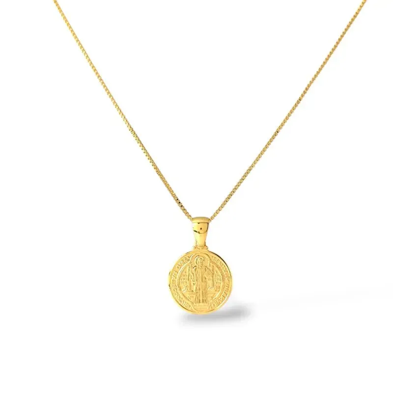 Colar São Bento Banhado a Ouro 18k