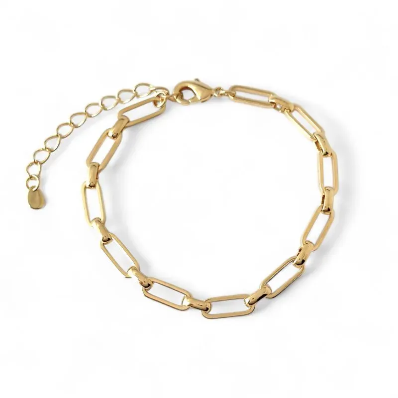 Pulseira Elo Estilo Cartier Banhada a Ouro 18k