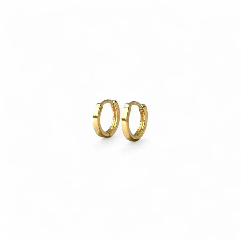 Brinco Argola Banhado a Ouro 18k Lisa - 1,0cm