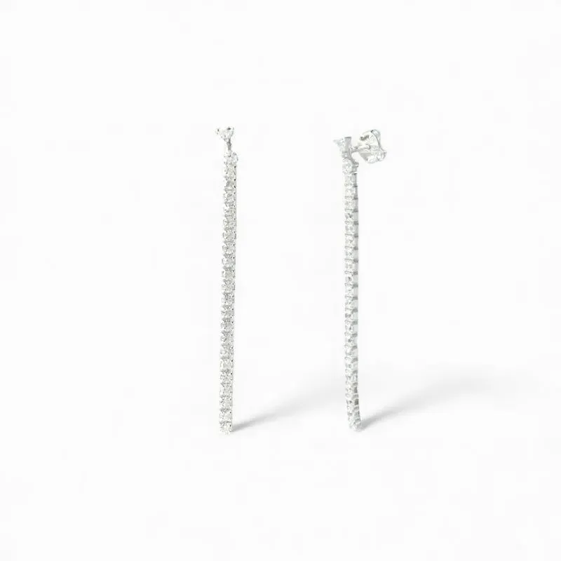 Brinco Festa Riviera Prata 925 com Zircônias