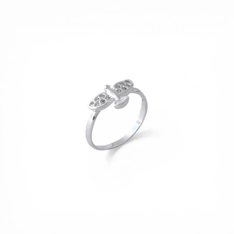 Anel Espírito Santo Prata 925 com Zircônias - Tam25