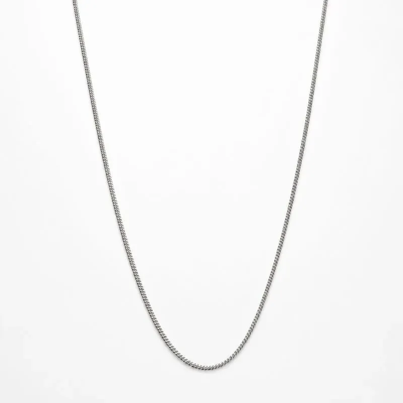Corrente Masculina Elo Grumet Fino Prata 925 - 60cm
