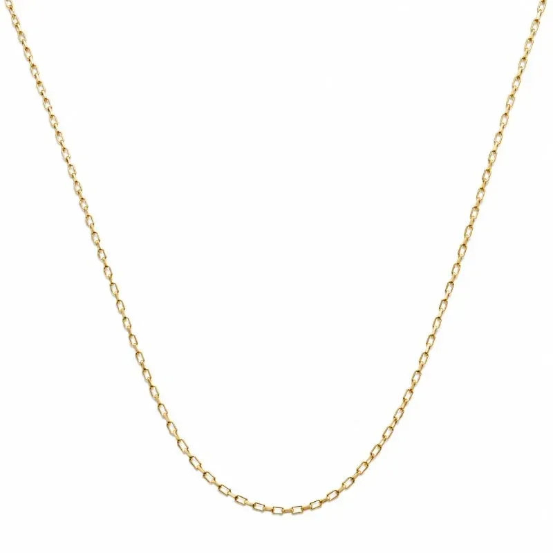 Corrente Masculina Elo Cadeado Banhada a Ouro 18k -  60cm