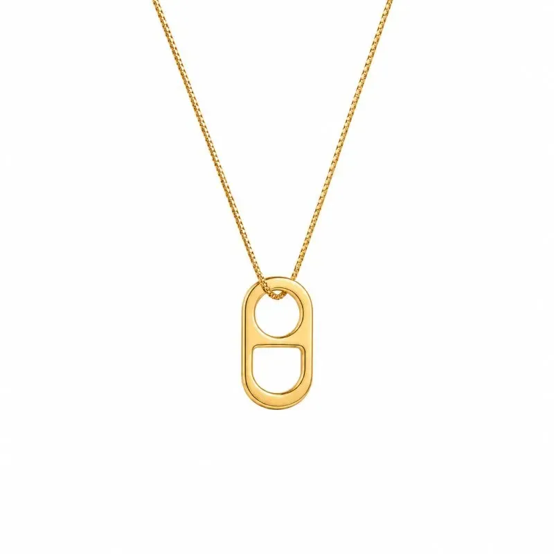 Colar Lacre Banhado a Ouro 18k - 40 cm + 4 cm (Alongador)